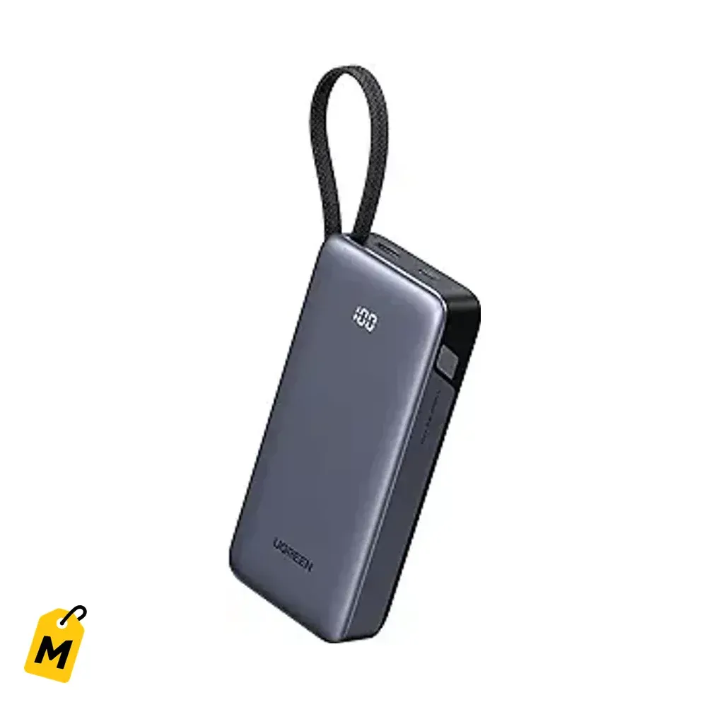 UGREEN Power Bank 20000mAh 45W con Cable Integrado - Carga Rapida Pa To