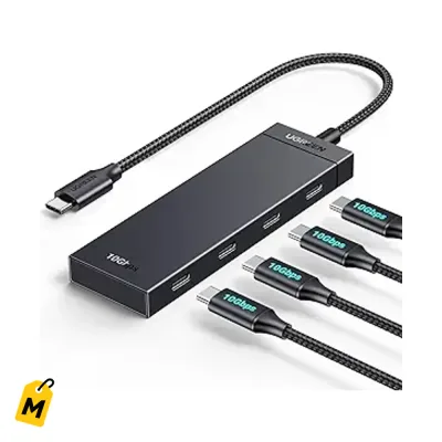UGREEN USB C Hub 4 Puertos 10Gbps Pa Conectar To Lo Tuyo Rapido y Facil