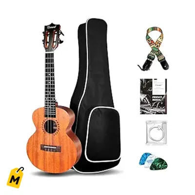 Ukelele Caramel CAM48 Caoba Roja 23 Pulgadas Concierto Kit Inicio Principiantes
