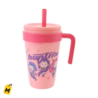 Vaso KPop Demon Hunters Huntrix con Pitillo - Tu estilo KPop siempre ON