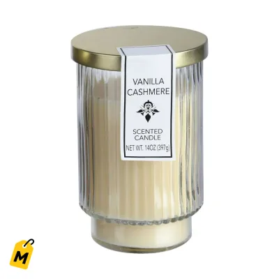 Vela Vainilla Cashmere Jarra Alta Aroma Suave y Relajante