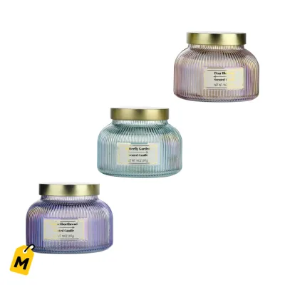 Velas Aromatizadas en Jarra de Cristal Surtidas - Caja de 6