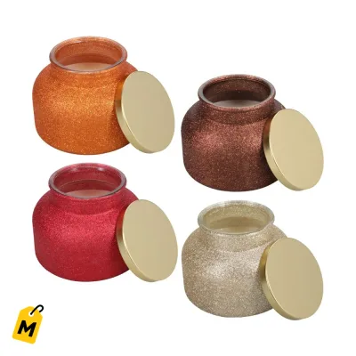 Velas de Brillo con Tapa - Coleccion de Temporada x12
