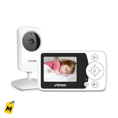 VTimes Monitor Bebe con Camara y Audio - Cuidado Seguro Sin WiFi pa tu Chiquito