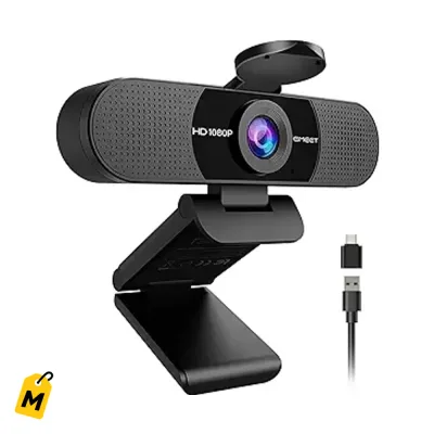 Webcam EMEET C960 Full HD con microfono doble, 90 grados FOV, USB, Plug&Play, 2025