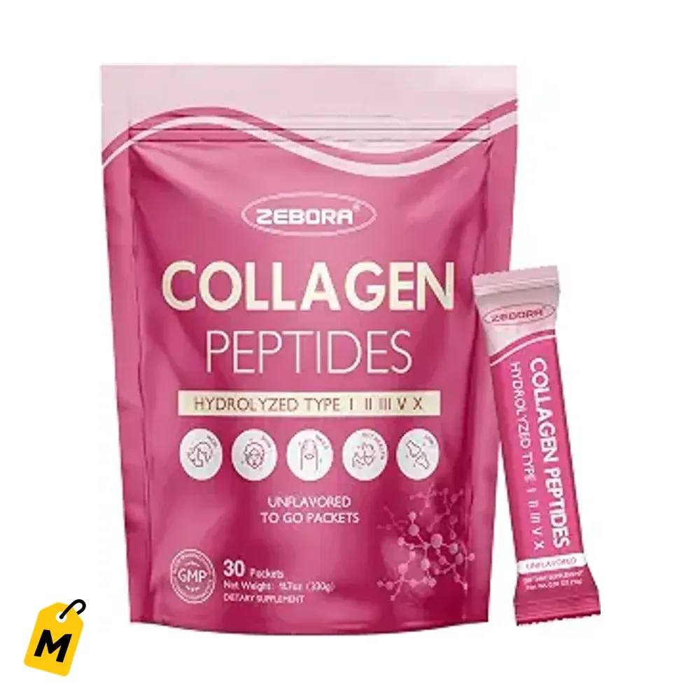 ZEBORA Colageno Multi, Hialuronico, Biotina, Probioticos - Piel, Pelo, Unas y Salud Intest